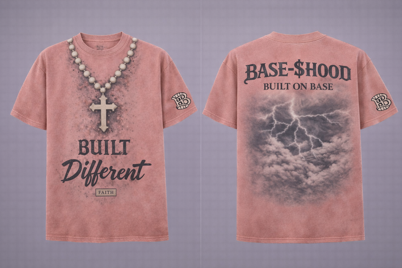 Built Different Faith Tee — Christian Cross Graphic T-Shirt