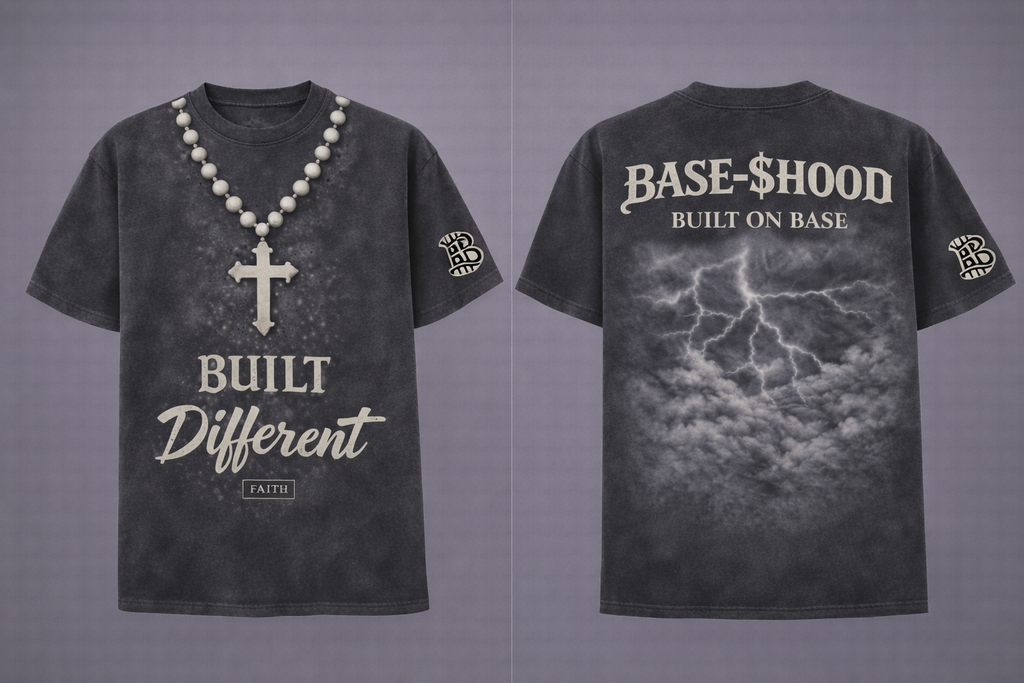Built Different Faith Tee — Christian Cross Graphic T-Shirt