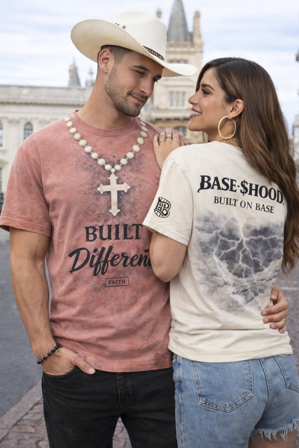 Built Different Faith Tee — Christian Cross Graphic T-Shirt