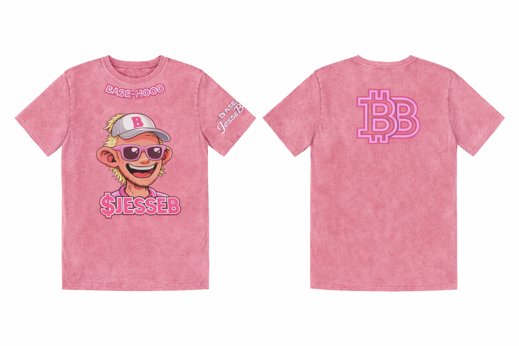 Pink 'Basehood JesseB' Graphic Tee